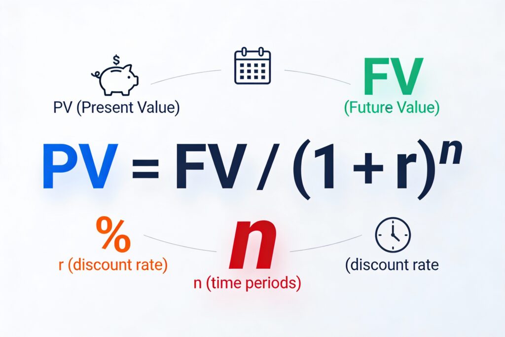 The Exponent in the Present Value Formula