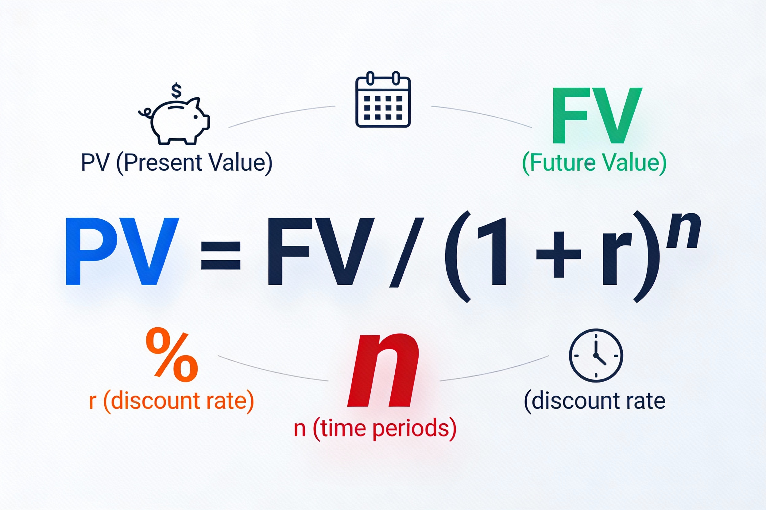 The Exponent in the Present Value Formula